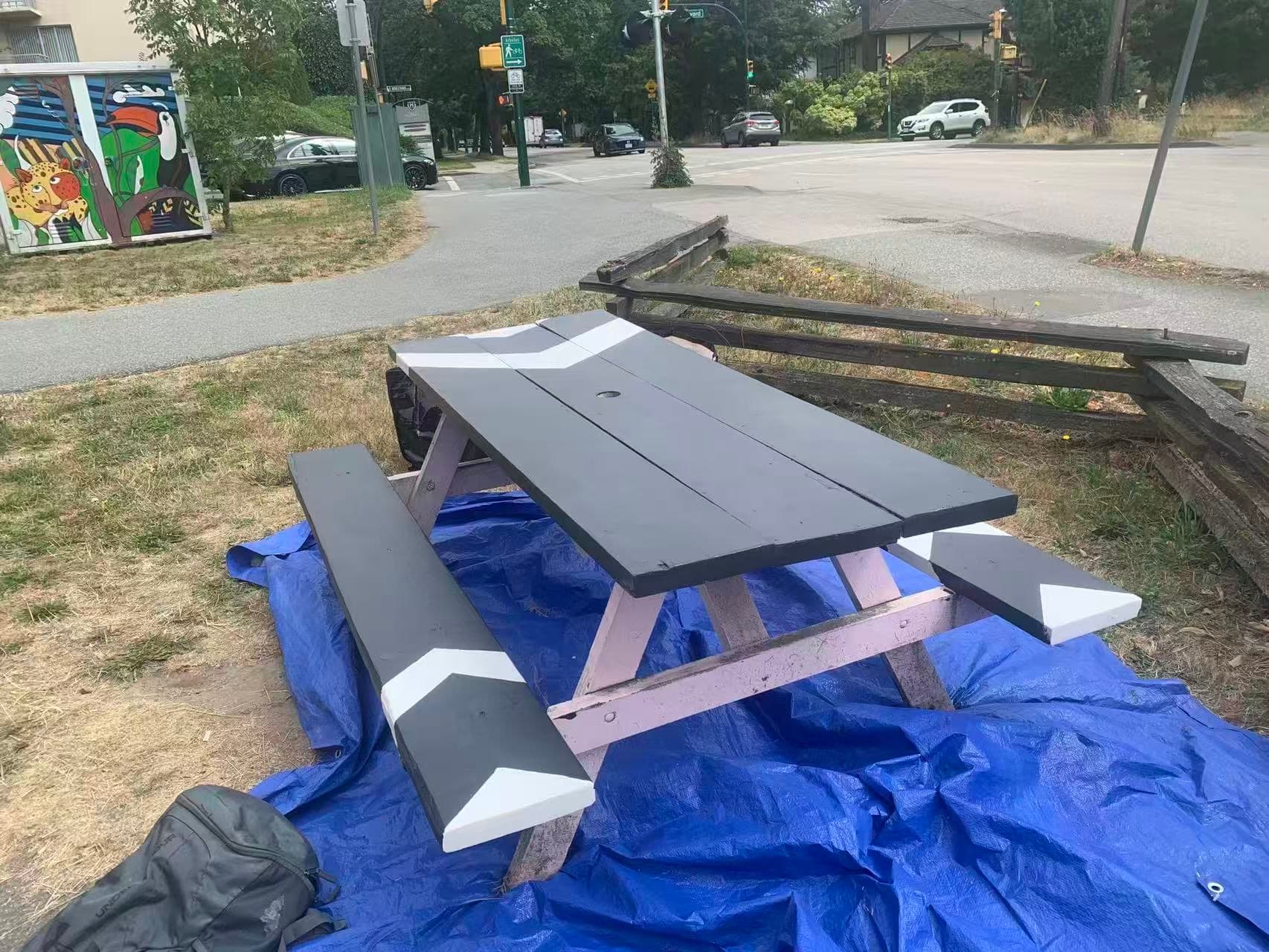 AOC Greenway Bench Repainting: Vancouver photo 4