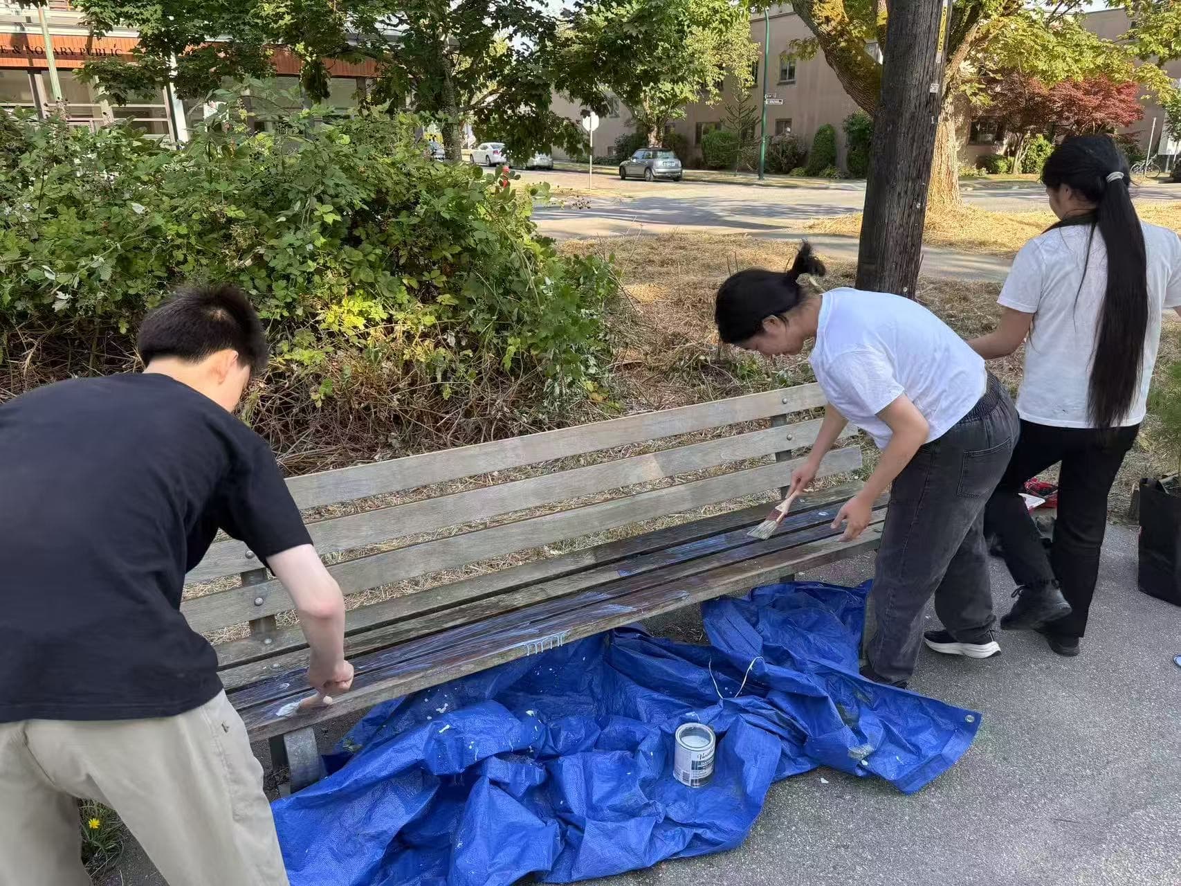 AOC Greenway Bench Repainting: Vancouver