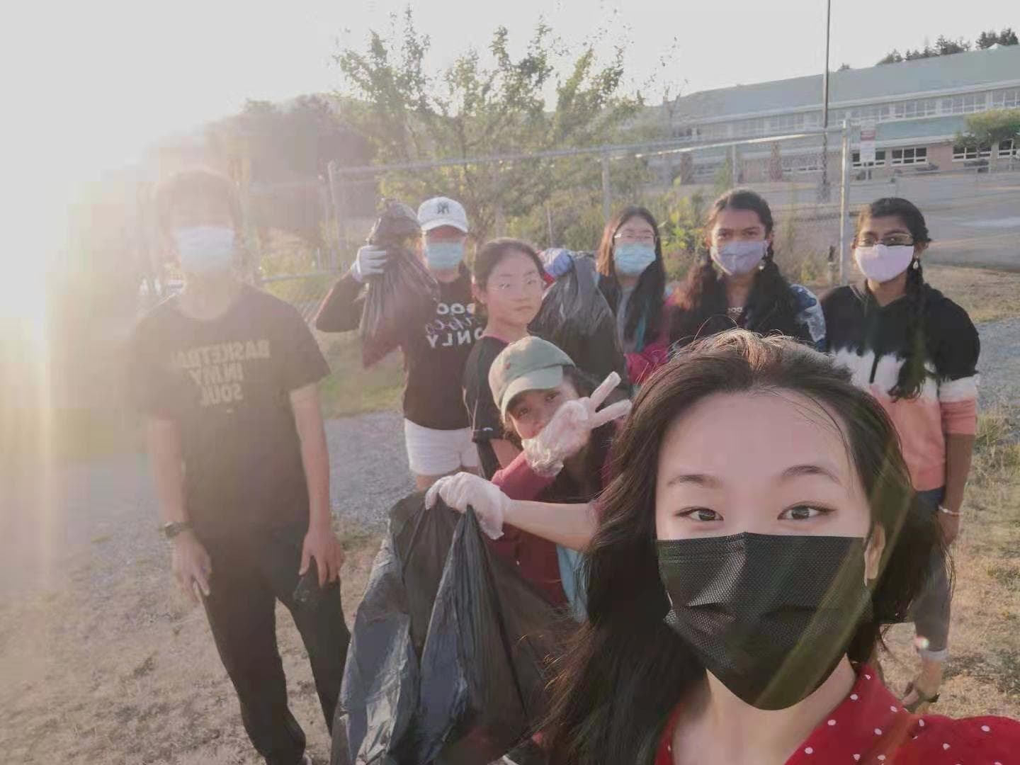 School Garbage clean up photo 6