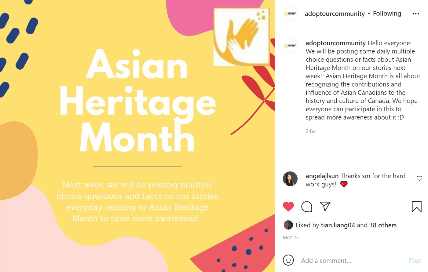 Instagram Raise Awareness Project