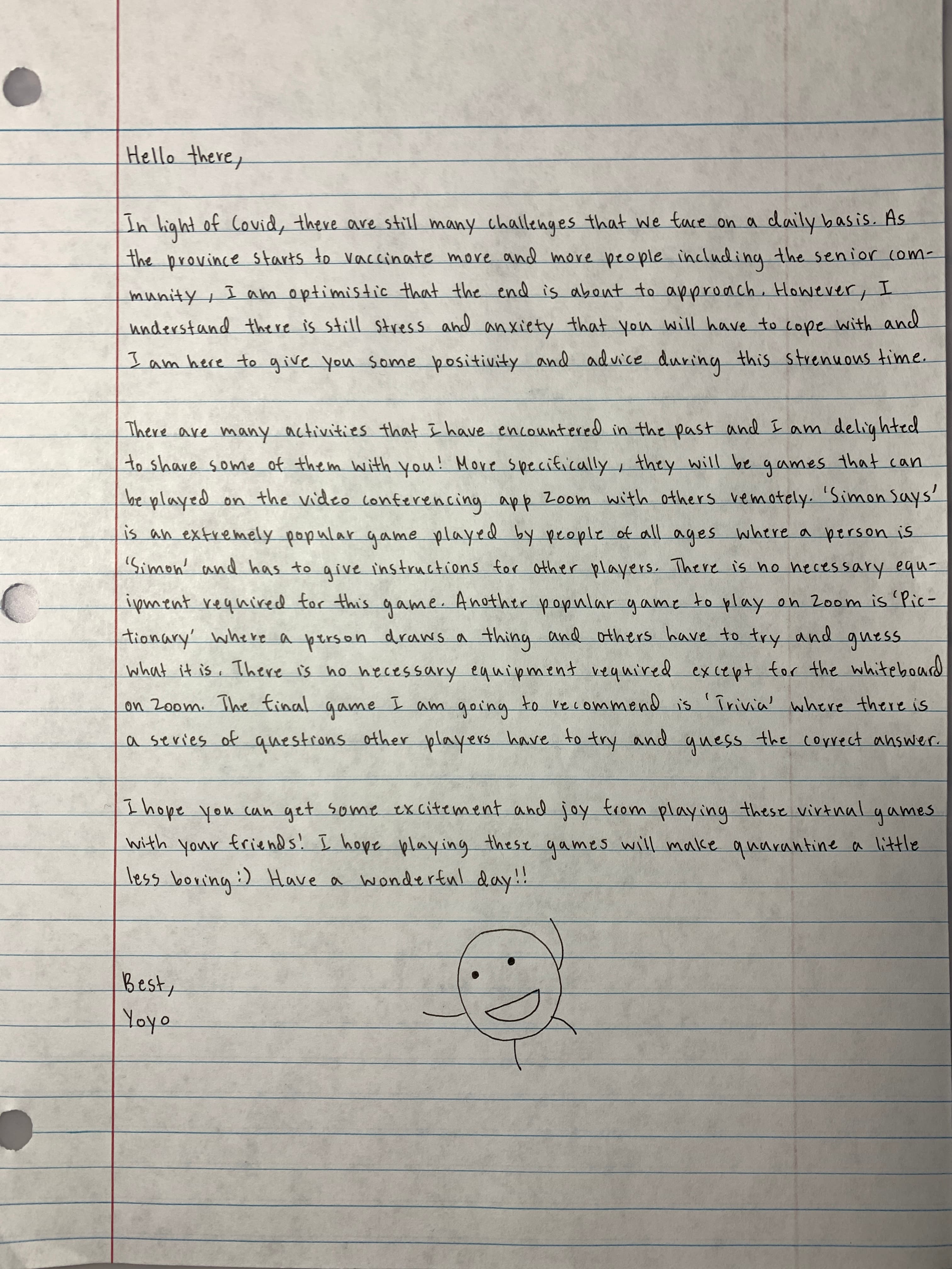 Senior Smiles Letter-Writing Initiative photo 2
